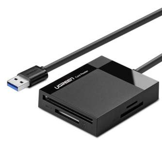 Vairs neražo - UGREEN CR125 4-in-1 USB 3.0 card reader 1m (TF, CF, SD, MS)