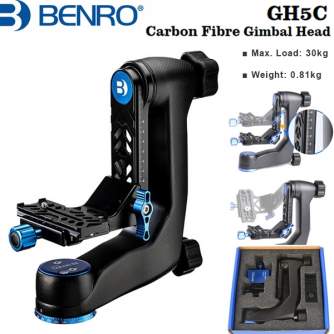 Tripod Heads - Benro GH5C karbona 360° galva - quick order from manufacturer