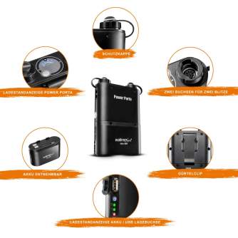 Akumulatori zibspuldzēm - Walimex pro Power Porta 5800 black for Nikon - ātri pasūtīt no ražotāja