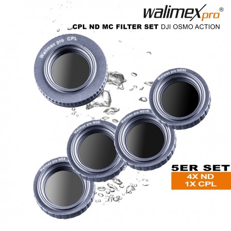 Аксессуары для экшн-камер - Walimex pro CPL/ND filter set DJI OSMO action - быстрый заказ от производителя