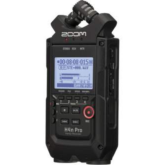 Диктофоны - ZOOM H4n Pro Black 4-Input / 4-Track Portable Handy Recorder with Onboard X/Y Mic Capsule - купить сегодня в магазин