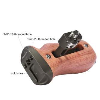 Accessories for rigs - SMALLRIG 2642 WOOD SIDE HANDLE W/ ARRI-STYLE MOUNT HSS2642 - quick order from manufacturer