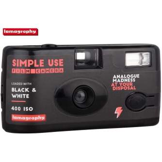 Плёночные фотоаппараты - Lomography Simple Use Film Camera Black and White 400 35mm 36 exposures reloadable - быстрый заказ от п