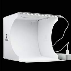 Gaismas kastes - Puluz Light Box 20cm LED 1100lum + LED mat white PU5137 - perc šodien veikalā un ar piegādi