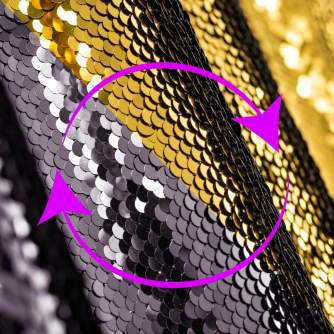 Foto foni - Walimex pro sequin background 1,3x2m gold - ātri pasūtīt no ražotāja