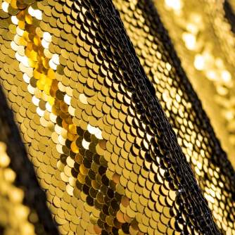 Backgrounds - Walimex pro sequin background 1,3x2m gold - quick order from manufacturer