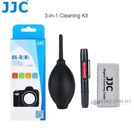JJC CL-3 cleaning kit 3 in1 lenspen blower microfiber