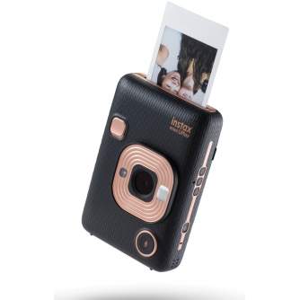Фотоаппараты моментальной печати - FUJIFILM Instant camera & Smartphone printer instax mini LiPlay Elegant Black - быстрый заказ