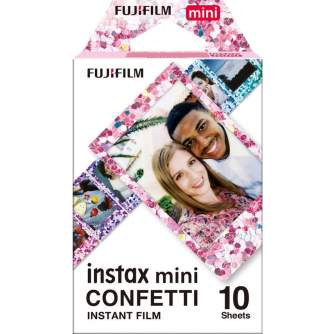 Instantkameru filmiņas - FUJIFILM Colorfilm instax mini confetti (10PK) - perc šodien veikalā un ar piegādi