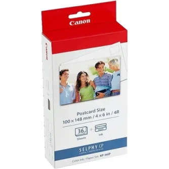 Фотобумага - Canon photo paper + ink cartridge KP-36IP 10x15cm 36 sheets 7737A001 - быстрый заказ от производителя