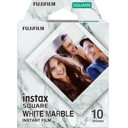 Fujifilm Instax Square 1x10 White Marble 536244