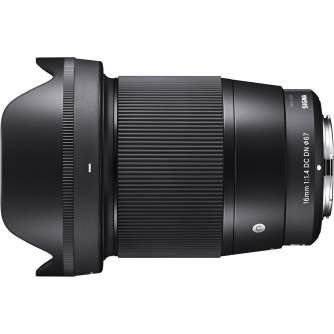 Objektīvi - Sigma 16mm f/1.4 DC DN Contemporary lens for Canon EF-M - быстрый заказ от производителя