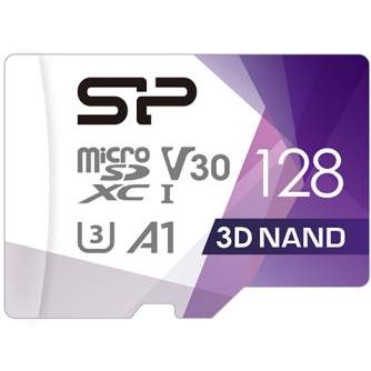Memory Cards - Silicon Power memory card microSDXC 128GB Superior Pro V30 + adapter SP128GBSTXDU3V20AB - quick order from manufacturer