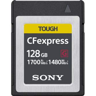 Memory Cards - Sony 128GB SF-G Tough Series UHS-II SDHC Memory Card - quick order from manufacturer