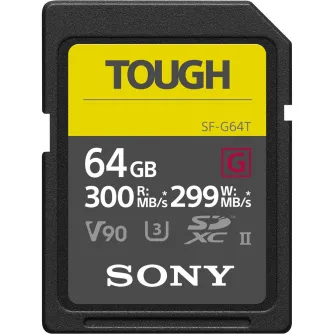 Memory Cards - Sony memory card SDXC 64GB G Tough UHS-II C10 U3 V90 SF64TG - quick order from manufacturer