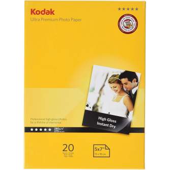 Foto papīrs - Kodak fotopapīrs 13x18 Ultra Premium Glossy 280g 20 lapas - ātri pasūtīt no ražotāja