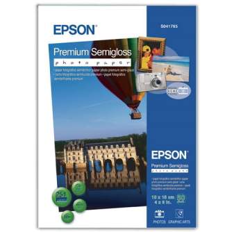 Foto papīrs - Epson fotopapīrs 10x15 Premium Semigloss 251g 50 lapas C13S041765 - perc šodien veikalā un ar piegādi
