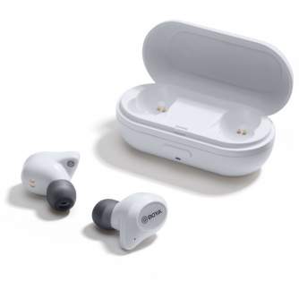 Наушники - Boya беспроводные наушники + микрофон True Wireless BY-AP1, белая BY-AP1-W - быстрый заказ от производителя
