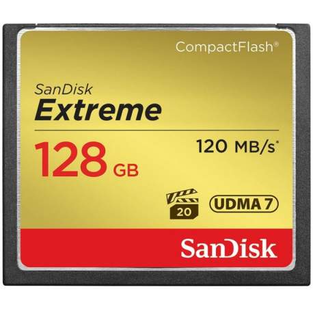 Atmiņas kartes - SanDisk atmiņas karte CF 128GB Extreme 120MB/s SDCFXSB-128G-G46 - ātri pasūtīt no ražotāja
