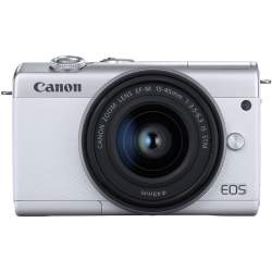 Bezspoguļa kameras - Canon EOS M200 + EF-M 15-45mm IS STM, balts 3700C010 - perc šodien veikalā un ar piegādi