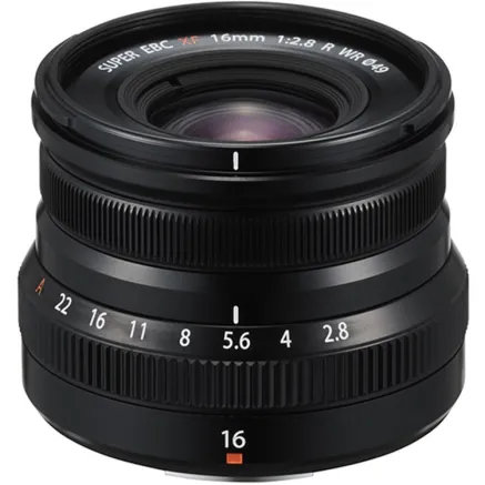Fujifilm XF 16mm f/2.8 R WR objektīvs, melns 16611667