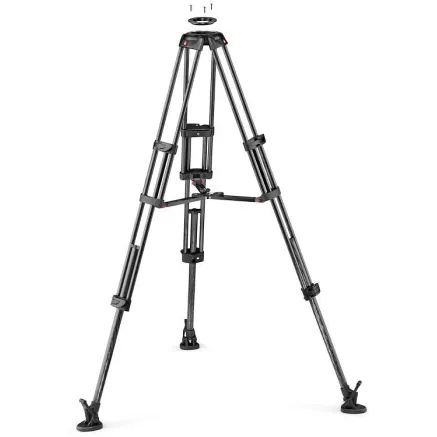 Manfrotto CF Twin MS Carbon Fiber Video Tripod 14727