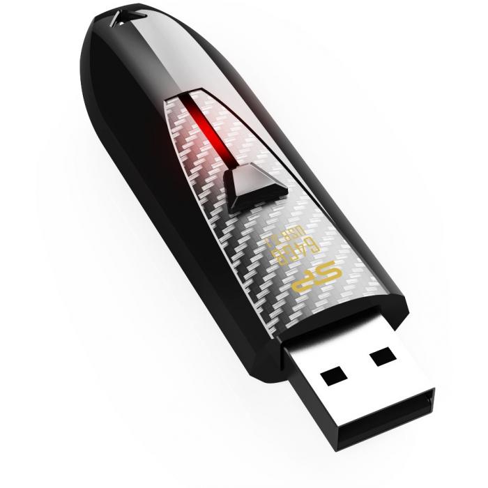 USB флешки - Silicon Power flash drive 32GB Blaze B25 USB 3.0, black SP032GBUF3B25V1K - быстрый заказ от производителя