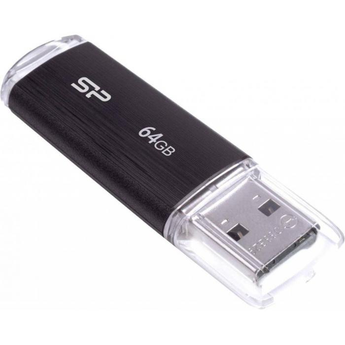 USB флешки - Silicon Power flash drive 64GB Ultima U02, black SP064GBUF2U02V1K - быстрый заказ от производителя