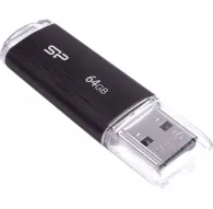 USB флешки - Silicon Power flash drive 64GB Ultima U02, black SP064GBUF2U02V1K - быстрый заказ от производителяUSB флешки - Silicon Power flash drive 64GB Ultima U02, black SP064GBUF2U02V1K - быстрый заказ от производителя