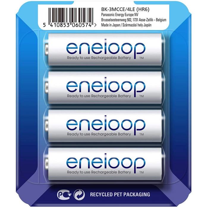 Vairs neražo - Panasonic ENELOOP BK-3MCCE/4LE Rechargeablebatteries 1900 mAh, 2100 (4xAA) sliding pack