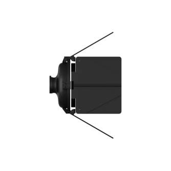 Barndoors Snoots & Grids - Aputure F10 Barndoors metal 10-inch Bowens-Mount include black reflector dish - quick order from manufacturer