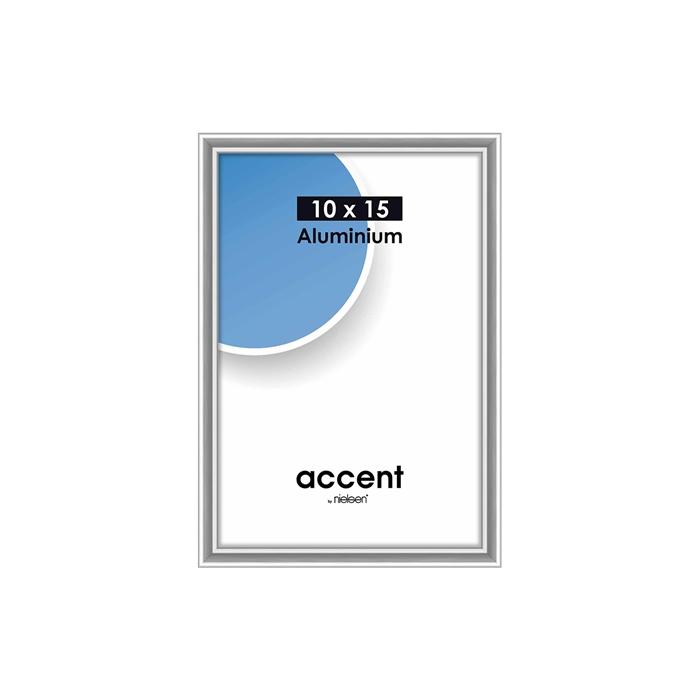 Photo Frames - Nielsen Photo Frame 51223 Accent Glossy Silver 10x15 cm - quick order from manufacturer