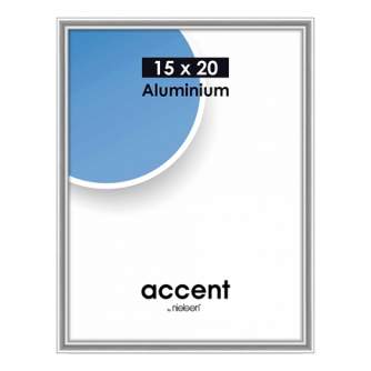 Photo Frames - Nielsen Photo Frame 51323 Accent Glossy Silver 15x20 cm - quick order from manufacturer