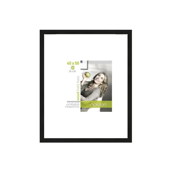 Photo Frames - Nielsen Photo Frame 8988021 Apollon Black 40x50 / 24x30 cm - quick order from manufacturer