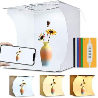 Световые кубы - Puluz Folding Portable Ring Light Photo Lighting Studio 30cm PU5030 - купить сегодня в магазине и с доставкой