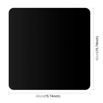 Priekšmetu foto galdi - Puluz Photography Display Table Background Board 40cm Black PU5340B - perc šodien veikalā un ar piegādi