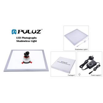 Предметные столики - Puluz 1200LM LED Photography Shadowless Light Lamp Panel PU5138 - купить сегодня в магазине и с доставкой
