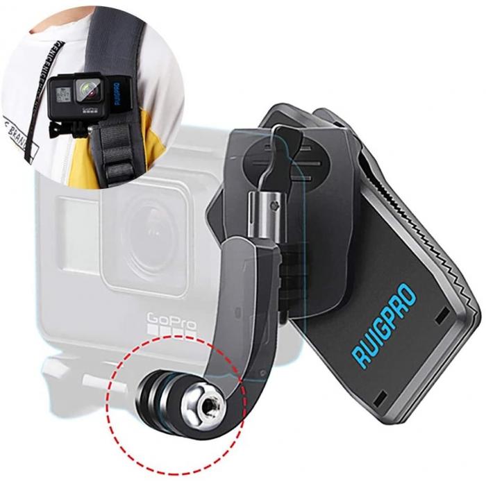 Sporta kameru aksesuāri - Strap mount 360° RUIGPRO for Action cameras - perc šodien veikalā un ar piegādi