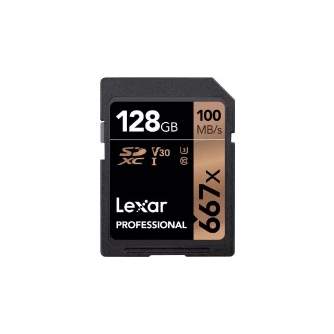 Discontinued - Lexar memory card SDXC 128GB Professional 667x U3 V30 100MB/s LSD128B667