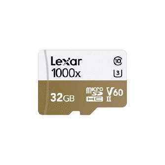 Atmiņas kartes - Lexar memory card microSDHC 32GB Pro 1000x V60 + memory card reader LSDMI32GCB1000A - ātri pasūtīt no ražotāja