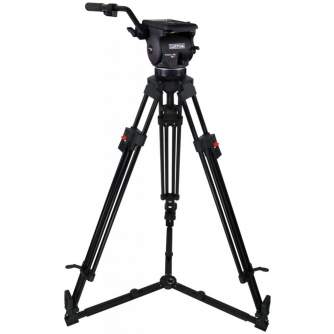 Video Tripods - Cartoni FOCUS 12 with 2-St Red Lock ALU Tripod - System (KF12-RLG) - buy today in store and with delivery