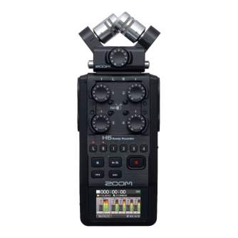 Mikrofoni - ZOOM H6 Black 2020 Version - perc šodien veikalā un ar piegādi