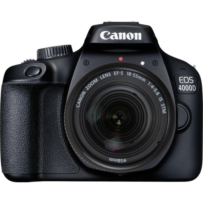 Spoguļkameras - Canon EOS 4000D + EF-S 18-55mm f/4-5.6 IS STM - ātri pasūtīt no ražotāja