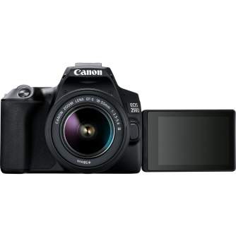 Spoguļkameras - Canon EOS 250D 18-55mm III (Black) - perc šodien veikalā un ar piegādi