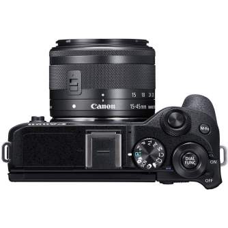 Mirrorless Cameras - Canon EOS M6 Mark II + 15-45mm IS STM (Black) - quick order from manufacturer