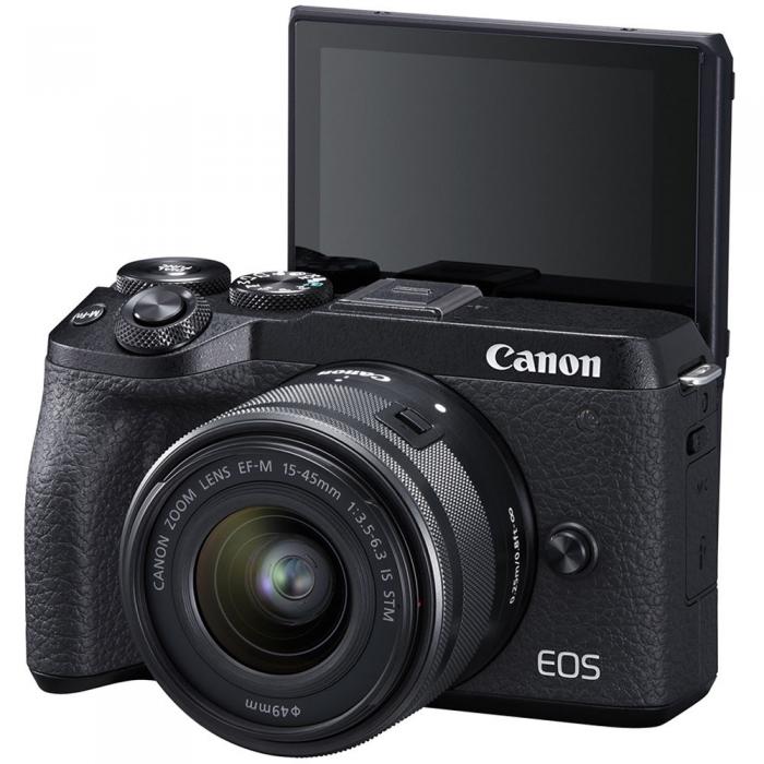 Беззеркальные камеры - Canon EOS M6 Mark II + 15-45mm IS STM (Black) - быстрый заказ от производителя