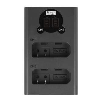 Chargers for Camera Batteries - Newell DL-USB-C dual channel charger for EN-EL14 - quick order from manufacturer