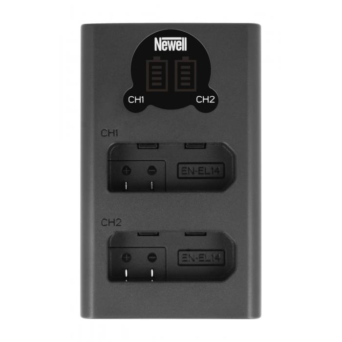 Chargers for Camera Batteries - Newell DL-USB-C dual channel charger for EN-EL14 - quick order from manufacturer