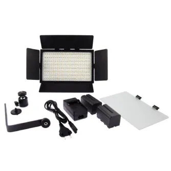 LED Gaismas paneļi - Falcon Eyes LED Lamp Set Dimmable DV-384CT-K2 on Battery 2905977 - ātri pasūtīt no ražotāja