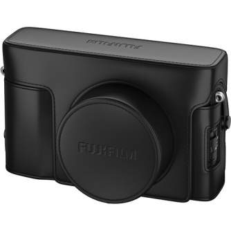 Camera Bags - Fujifilm LC-X100V Leather Case (X100V) Black - quick order from manufacturer